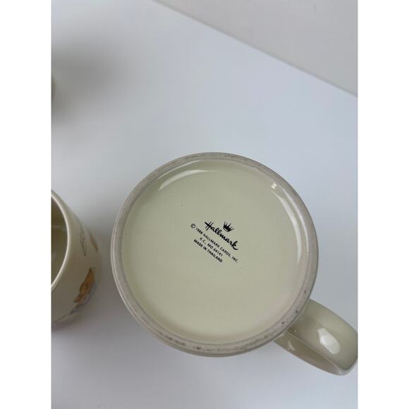 Vintage 80s Hallmark Papa Bear Baby Bear Mama Bear Coffee Mugs Cups Set of 3 - Picture 5 of 5